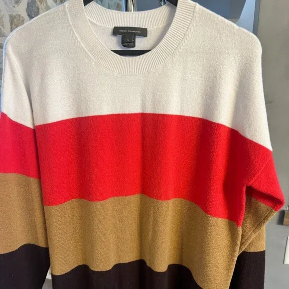 French Connection Colour-Block Sweater - Picture 1 of 3